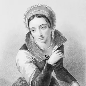 Joanna Of Navarre, C. 1370-1437. Queen Of King Henry Iv Of England. From The Book The Queens Of England, Volume I By Sydney Wilmot. Published London Circa. 1890