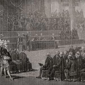 Opening Of The Etats Generaux. Engraved By Pannemaker-Ligny After De La Charlerie. From Histoire De La Revolution Francaise By Louis Blanc