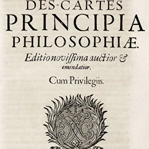 Rene Descartes Renatus Cartesius French France