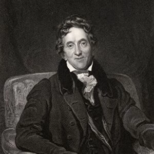 Sir John Soane 1753 To 1837 English Architect Engraved By J Thomson After Sir T Lawrence From The Book National Portrait Gallery Volume V Published C 1835