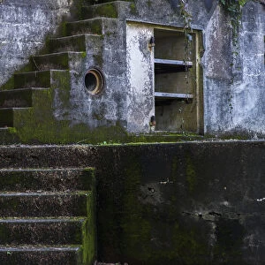 Stairs At Fort Canby; Ilwaco, Washington, United States Of America