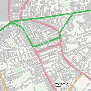 Camden WC1X 9 Map