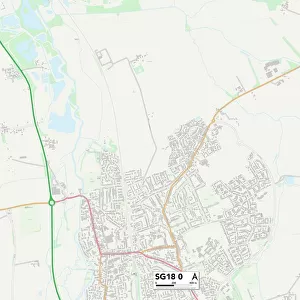 Central Bedfordshire SG18 0 Map