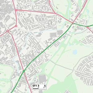 Staffordshire ST1 3 Map