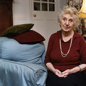Actress Joan Hickson who plays Miss Marple in the BBC adaptation of the Agatha Christie