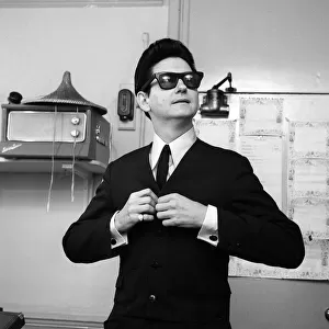 American singer Roy Orbison March 1965 gets ready for his starring role
