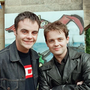Ant and Dec pictured at The Byker Grove TV show 10th anniversary celebrations at The