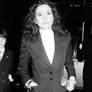 Barbara Parkins arrives at the opening night of Billy at the Theatre Royal