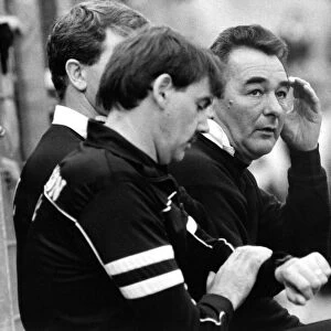 Brian Clough ion the bench during the Newcastle United v Nottingham Forest 19 October