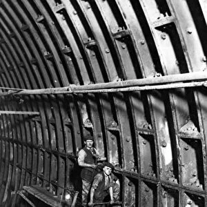 Construction of the Queensway Tunnel, Liverpool. 30th December 1929