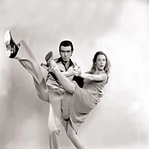 Dancing Duo John and June demonstrate the dance "The Tango Hustle"