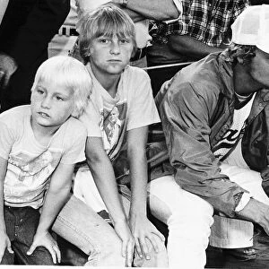 David Soul Film TV Actor with sons John Soul and Chris Soul October 1976