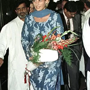 Diana, Princess of Wales, attends a fund raising event at the Shaukat Khanum Memorial