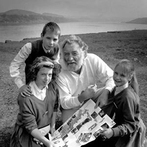 Dr David Bellamy with Lindsey Collier, Paul Taylor and Donna Staite on 1st May 1990