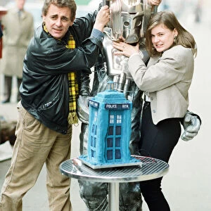 Dr Who, Sylvester McCoy with his assistant Ace alias Sophie Aldred seen here with a