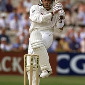 England v New Zealand Cricket Third Test August 1999 Mark Ramprakash bats for a score of