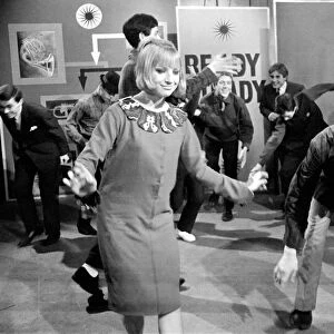 Filming on the set of Ready Steady Go! 1964 Television TV programme Sixties