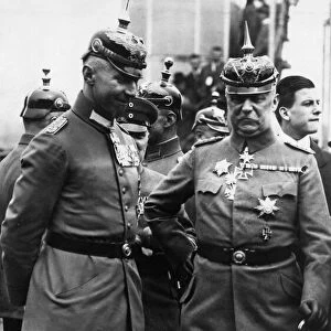 General Ludendorff (right) architect of the 1918 German Kaiserschlact Offensive