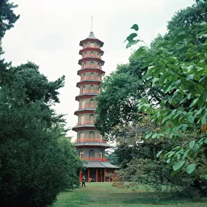 The Great Pagoda at Kew Gardens. September 1970