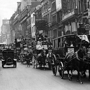 Horse Buses, London Public Transport, Circa 1910