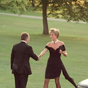 HRH Princess Diana, The Princess of Wales arrives for The Serpentine Gallery