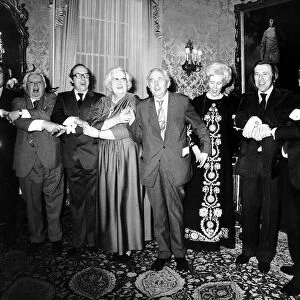 Lady Falkender Ex-Secretary of Harold Wilson at Harold Wilsons Party with celebrities