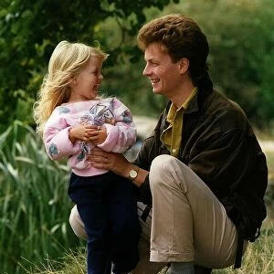 Mark Burgess actor and three year old daughter Romy