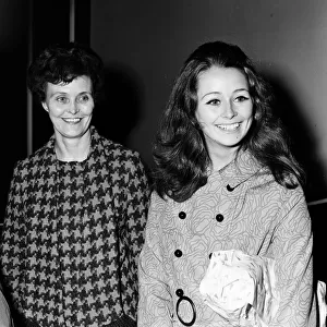 Miss UK 1969. Sheena Drummond from Scotland with her mum 22nd October 1969