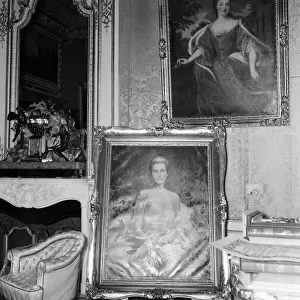 Portraits of Grace Kelly at the Princes Palace of Monaco ahead of her wedding