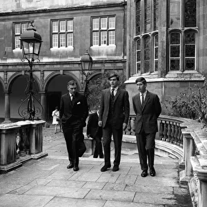 Prince Charles arrives at Trinity College, Cambridge, 1967