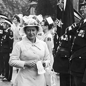 Princess Margaret seen here in Thirsk to official open the North Yorkshire headquarters