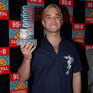 Robbie Williams Singer April 98 At the 98. 5 Capital FM London Awards at The Royal