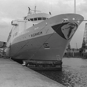 Ships Cruise Liner Blenheim September 1976 The ship was laid up in Millwall Docks