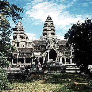 Temple of Angkor Wat near Siem Reap North West Kampuchea Cambodia