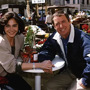 Therese Liotard Actress and John Nettles Actor during filming of the BBC TV