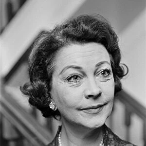 Vivien Leigh, stage and film actress, 3rd February 1965