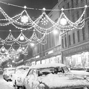 Winter wonderland in Sauchiehall Street, Glasgow, after last nights fall of snow had