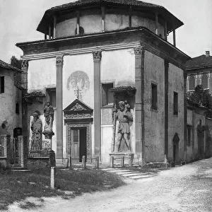 Facade of the Church of Villa or of Corpo di Cristo, Castiglione Olona, Varese