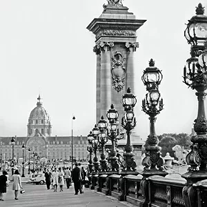 Les Invalides and the Alexandre III Bridge in Paris