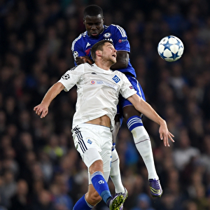 Clash in the Sky: Zouma vs. Kravets - Aerial Battle in the Champions League at Stamford Bridge (Nov 2015)