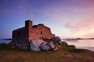 Defence Prints: 16th century fort built to defend harbour at sunrise