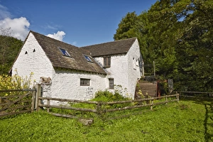 Historic Prints: 17th century watermill, Gelligroes Mill