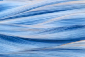 Blue Prints: Abstract river water in motion