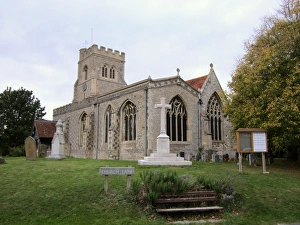 Hertfordshire Prints: All Saints Church, Marsworth, Vale of Aylesbury, Hertfordshire, England, october