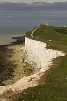 Erosion Prints: Beachy Head looking west over the old Belle Tout Lighthouse