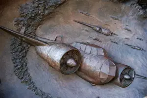 Details Prints: Detail of bombers on memorial sculpture