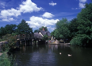Britain Bridge over the River Stour at Flatford Mill - Suffolk