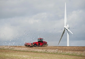 Agriculture Prints: Case quadtrac tractor cultivating field