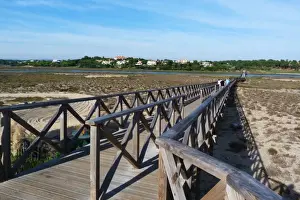 Formosa Prints: Causeway from Quinta do Lago over estuary to Ria Formosa Nature Park