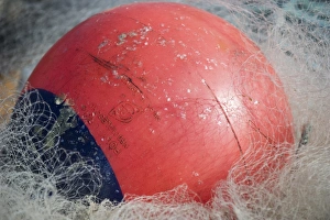 Details Prints: Close-up of fishing equipment, float and nets, Baltic Sea, Sweden, may